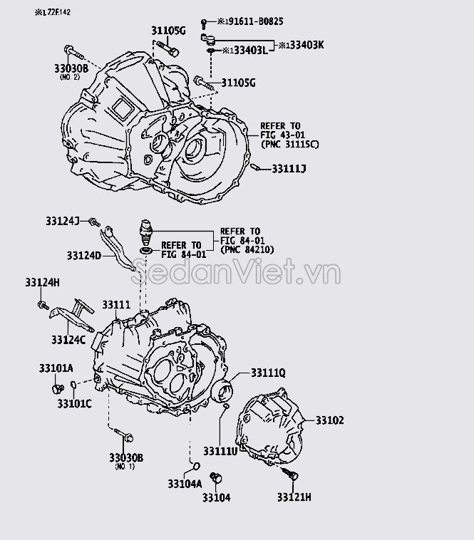 Loa hộp số sàn miếng giữa 3311112260