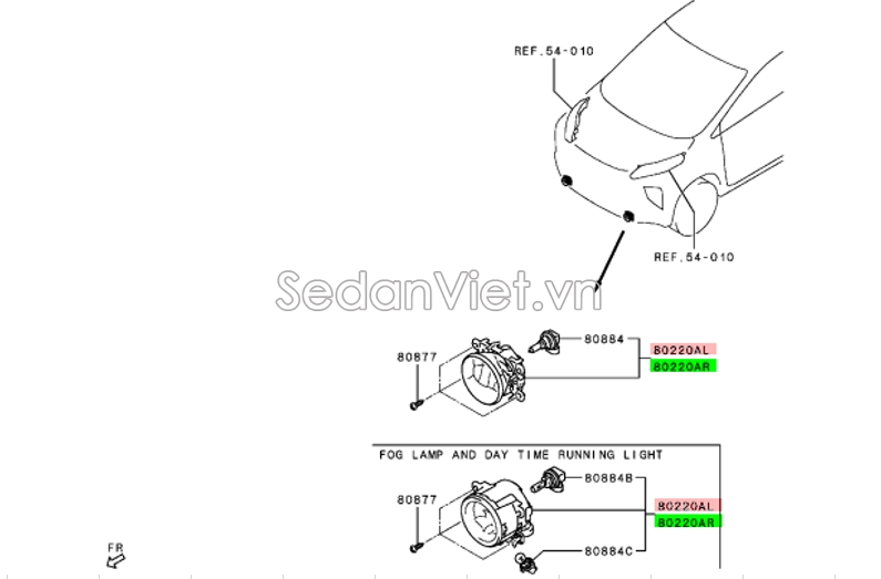 Đèn gầm 8321A822