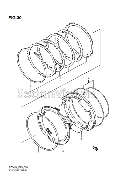 Bộ gioăng số tự động 2677279CT0000