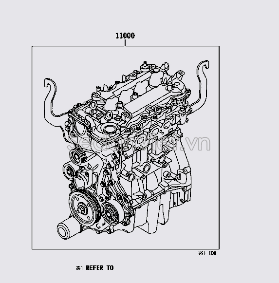 Động cơ tổng thành 19000BZX31