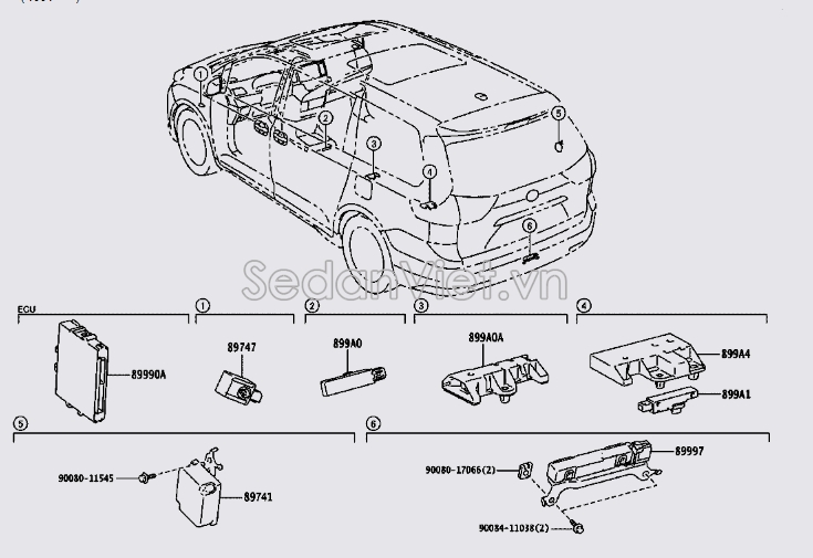 Hộp điều khiển thân xe 8999008010