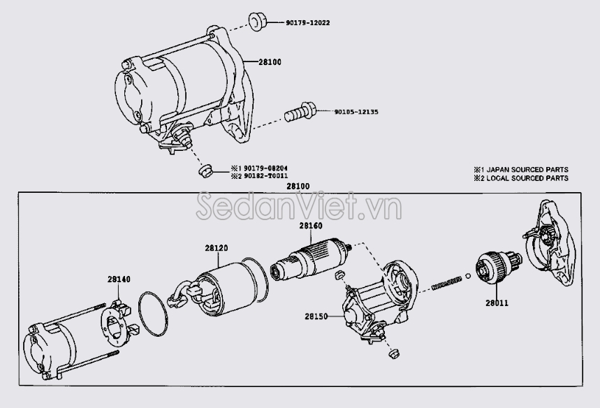 Bánh răng máy đề 2801130040