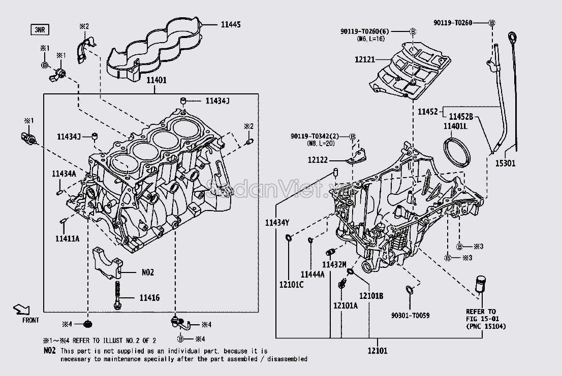 Que thăm dầu 15301BZ110