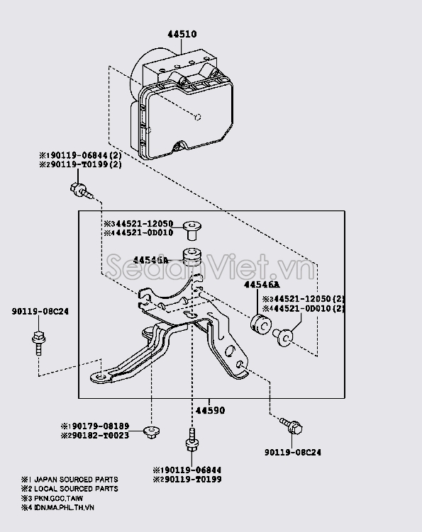 Cảm biến ABS 4405002380