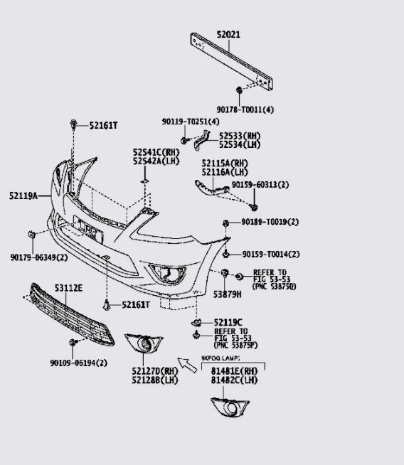 Lưới cản trước 53112DX010