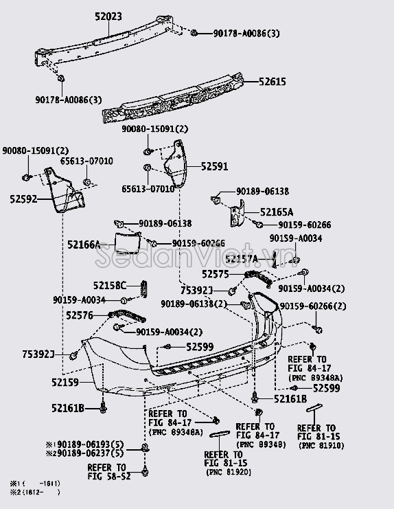 Cản sau 5215908903