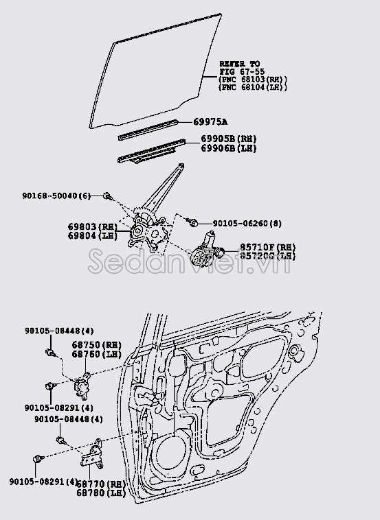 Mô tơ nâng hạ kính cánh cửa sau 8571060180