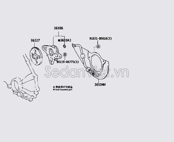 Ống tách dầu hộp số Toyota Land Cruiser Prado 2009-2013