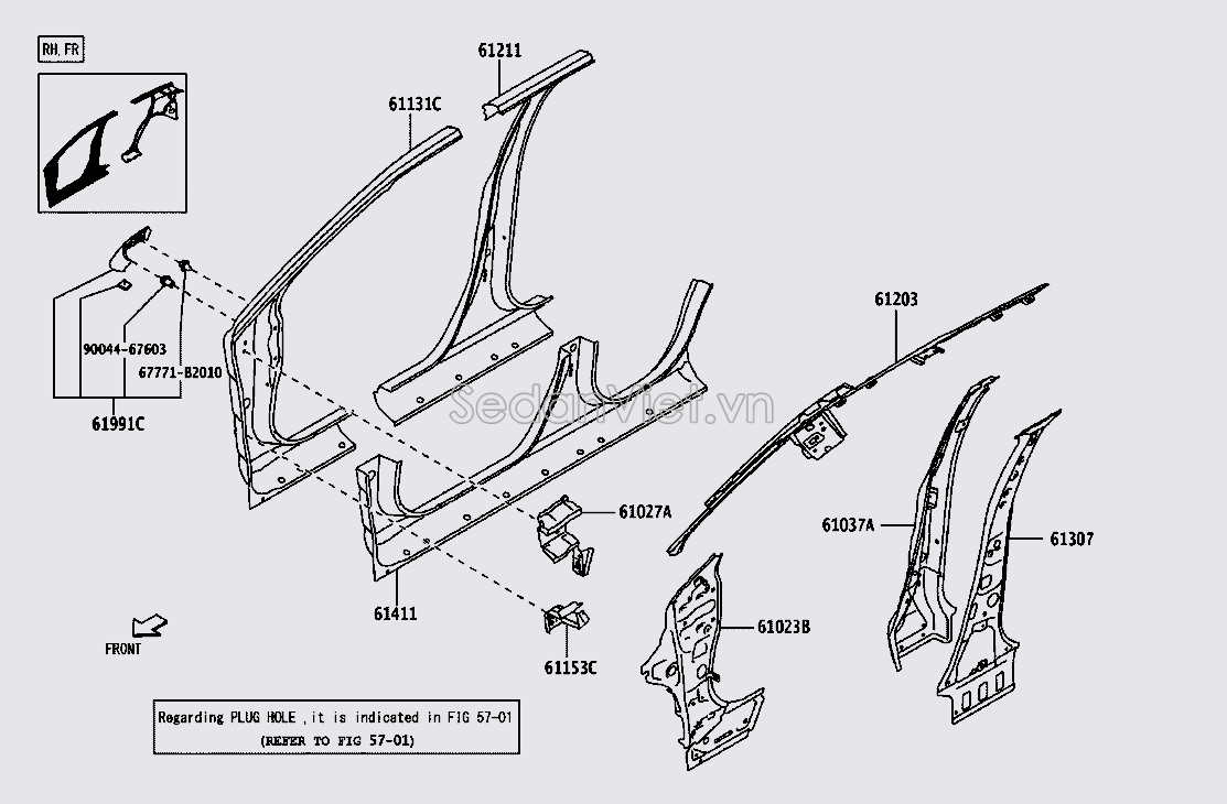 Xương trụ C lớp ngoài 61131BZ520