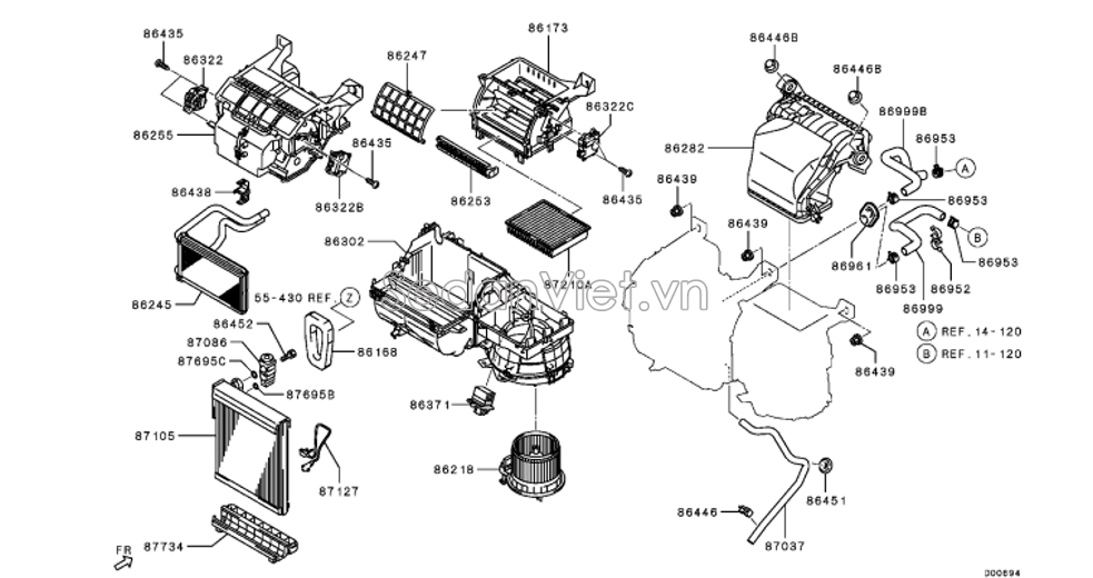 Ống thoát nước giàn lạnh 7810A302