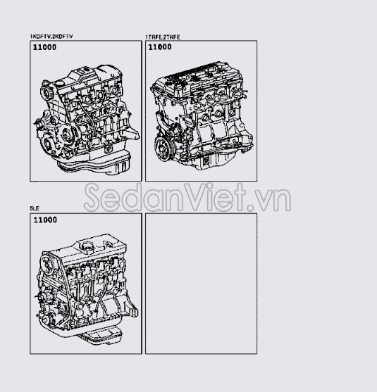 Động cơ tổng thành 190000C140