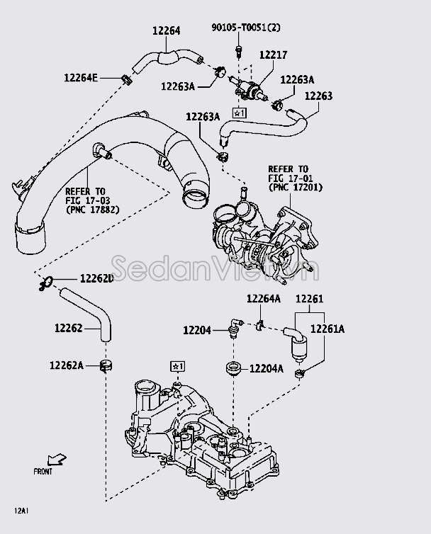 Ống hơi thừa 12263B1030