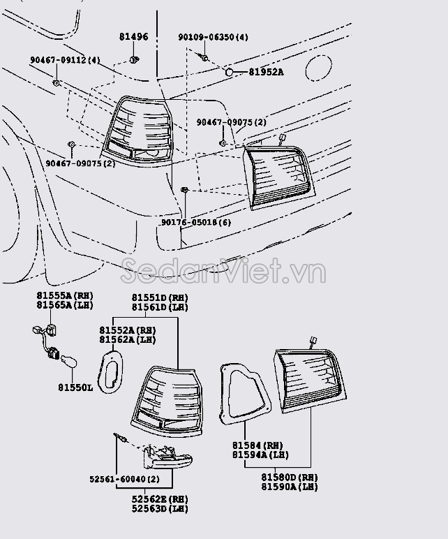 Đèn hậu 8159060250