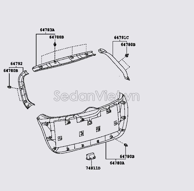 Táp bi cánh cửa hậu 647800T010A0