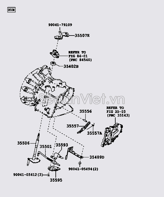 Bánh răng chuyển tầng trong hộp số tự động 35572B1020