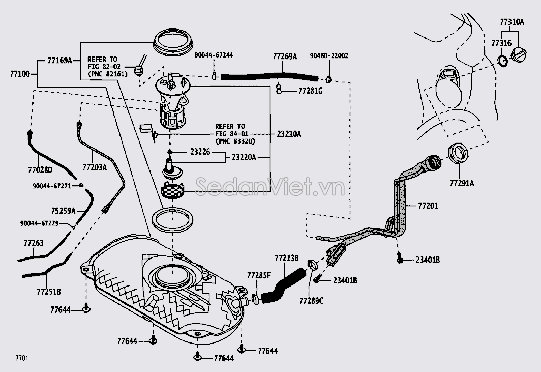 Ống dẫn xăng vào bình xăng 77259BZ120