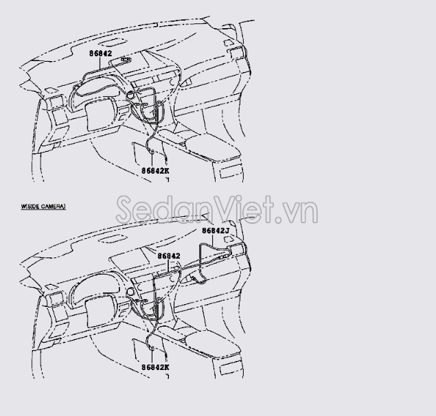 Dây điện kết nối Navigation Lexus RX450H 2010-2013