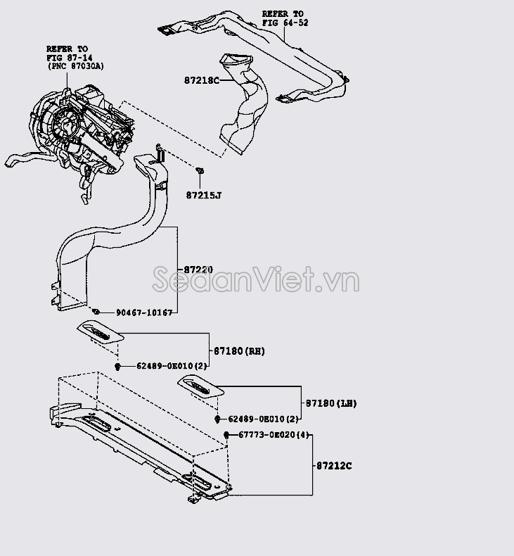 Ống chia gió điều hòa sau 8721208060