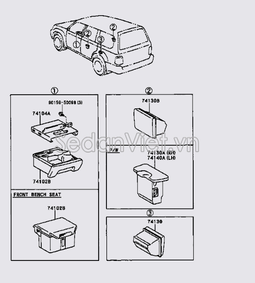 Khay đựng rác 7413060040A1