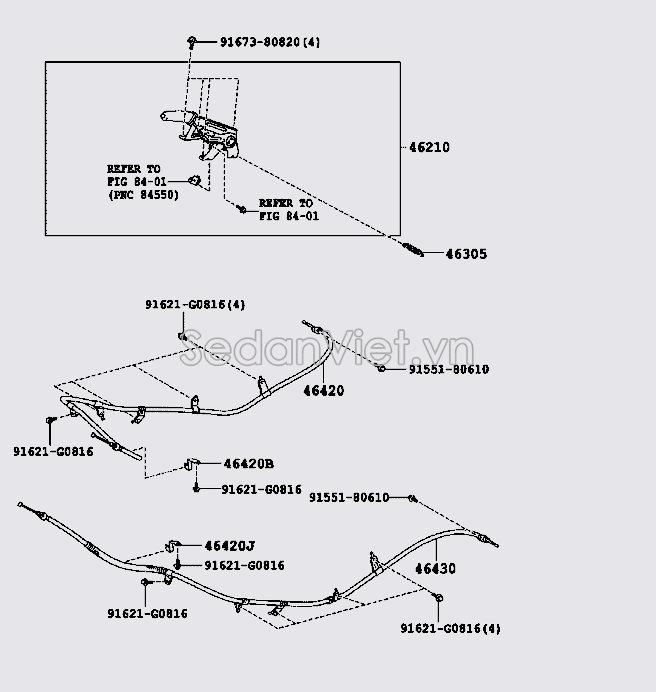 Cần giật phanh tay 4621060330E0