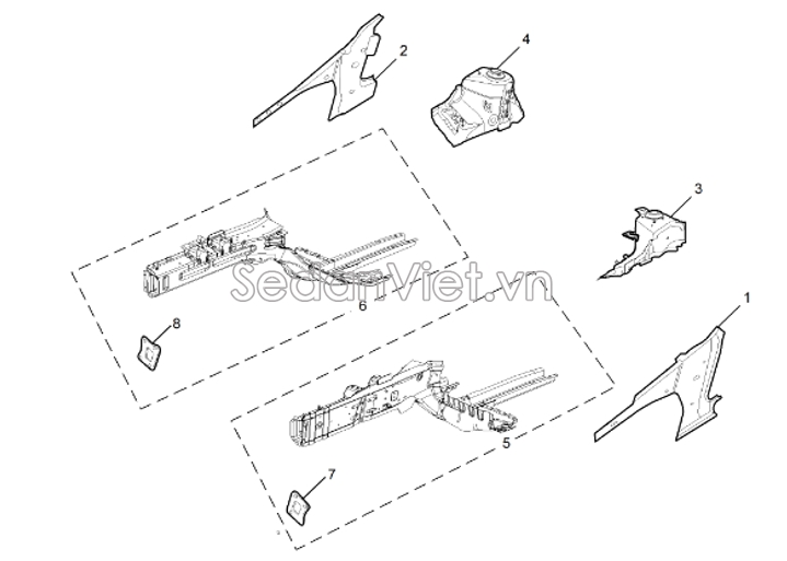 Ụ giảm xóc trước  30078259