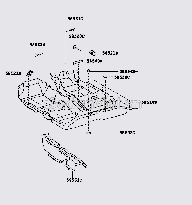 Ốp che cốp hậu 5851002M62C0