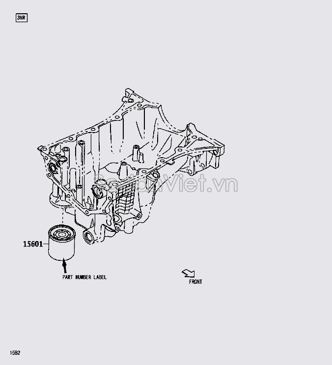 Lọc dầu động cơ 15601BZ040