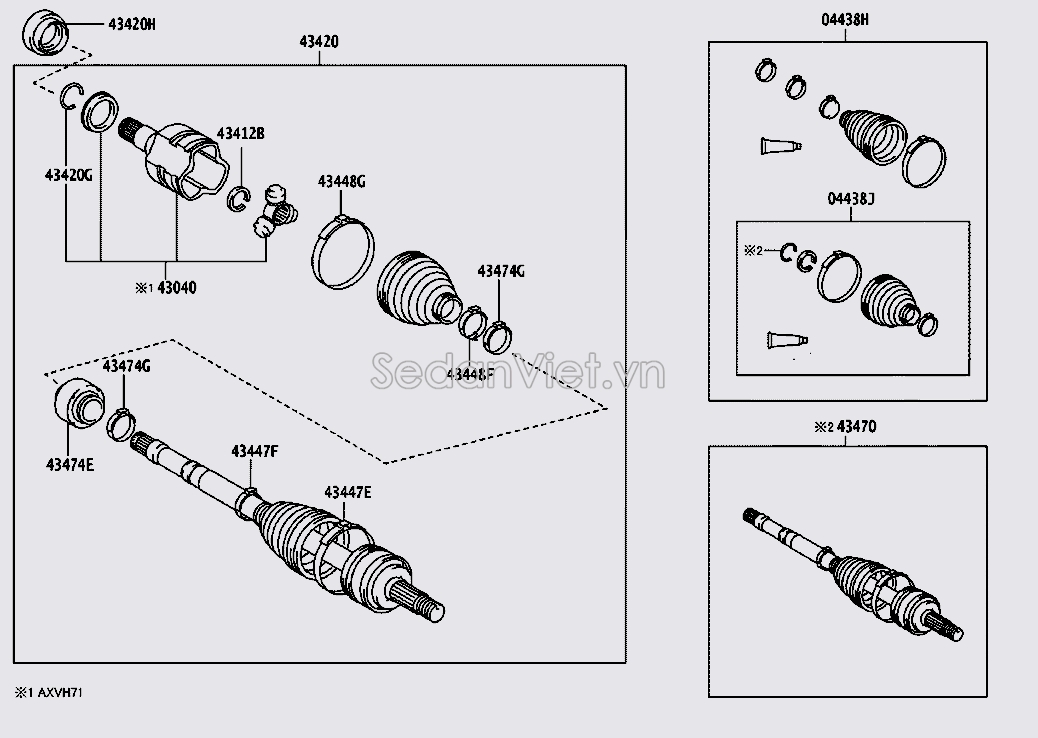 Trục láp 4347006B80