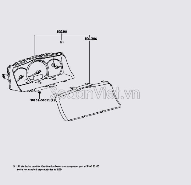 Đồng hồ công tơ mét 8380026G72