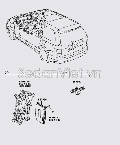 Hộp điều khiển đỗ xe 8679245040