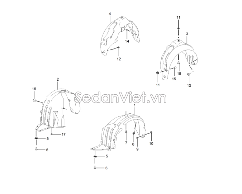 Chắn bùn lòng dè sau  10747512