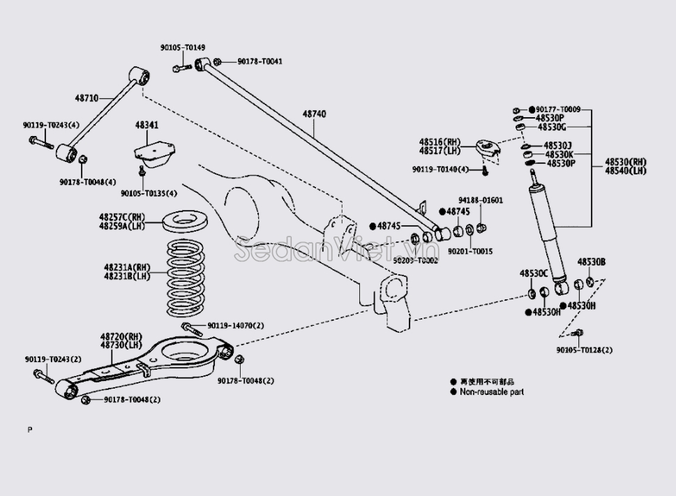 Giảm xóc sau 4853109A50