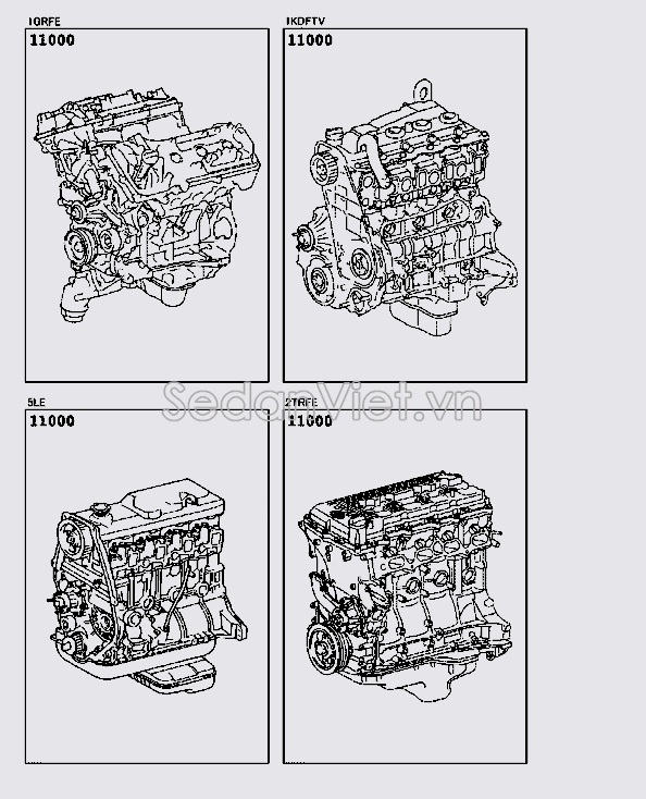 Động cơ tổng thành Toyota Land Cruiser Prado 2013-2015