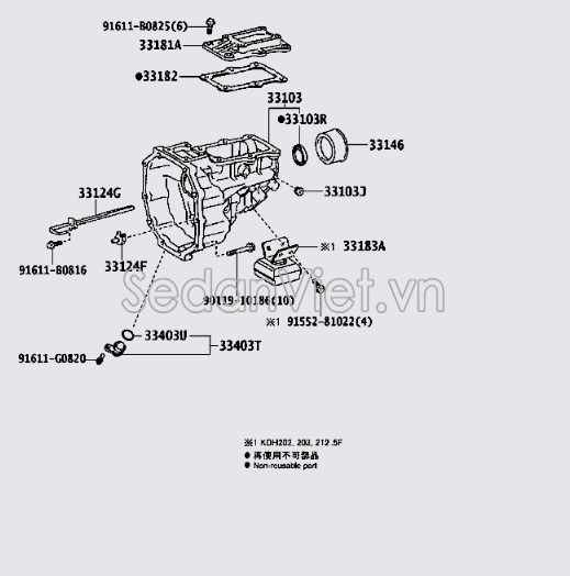 Phớt hộp số sàn 9031140048