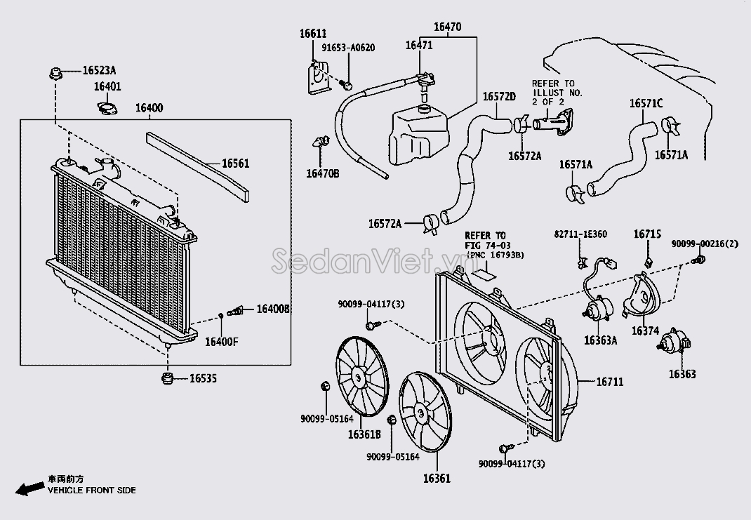 Nắp bình nước phụ 164050H050