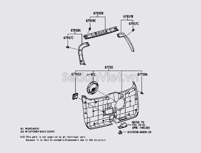 Táp bi cửa cốp hậu 67750KK030C0