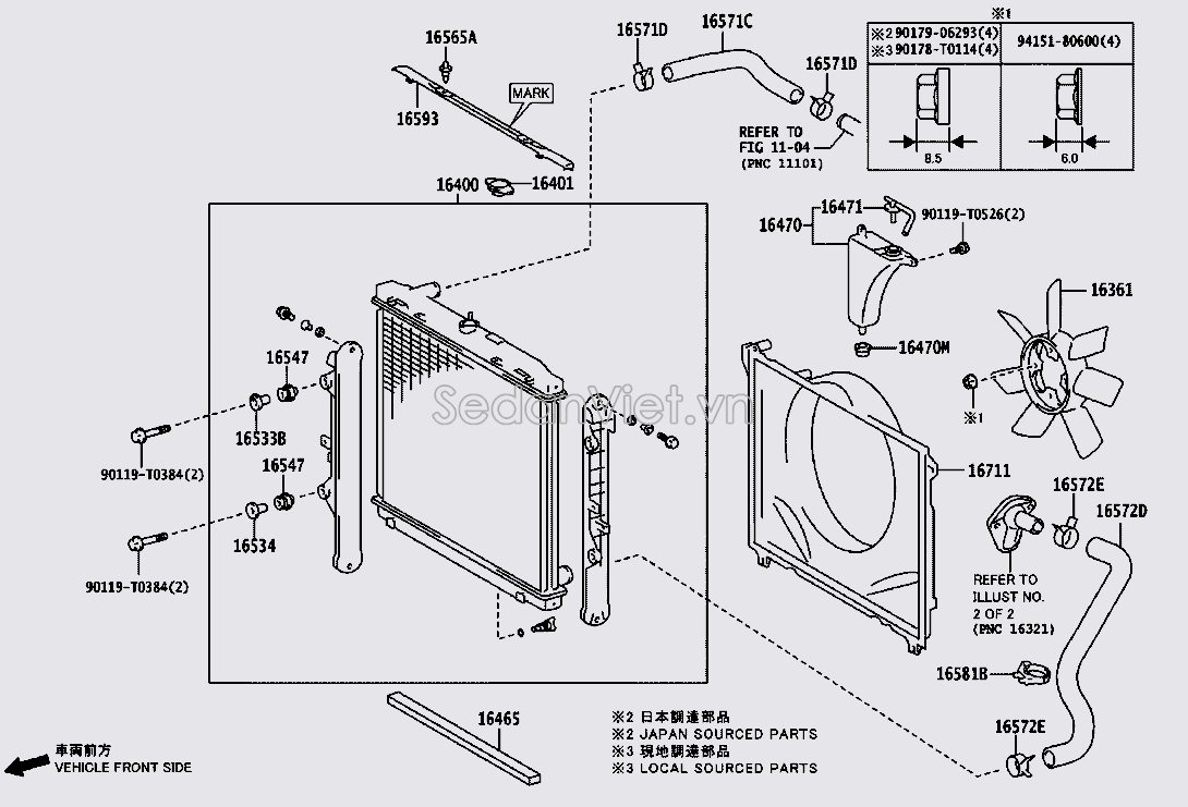 Bình nước phụ 164700C120