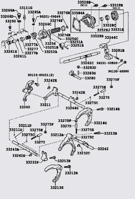 Trục lên số 332610D081