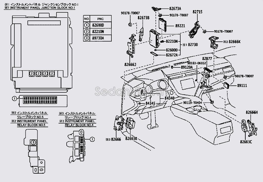 Hộp cầu chì trong xe 8273006B41