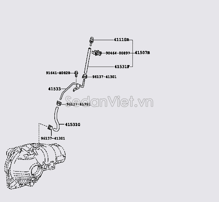 Ống thoát khí cài cầu 4150760170