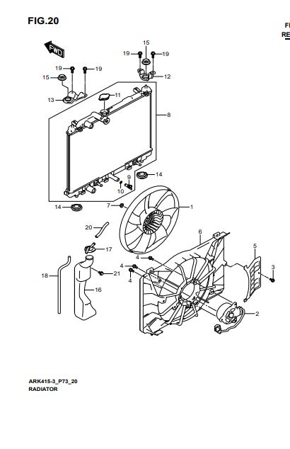 Giá đỡ chân két nước 1786152R00000