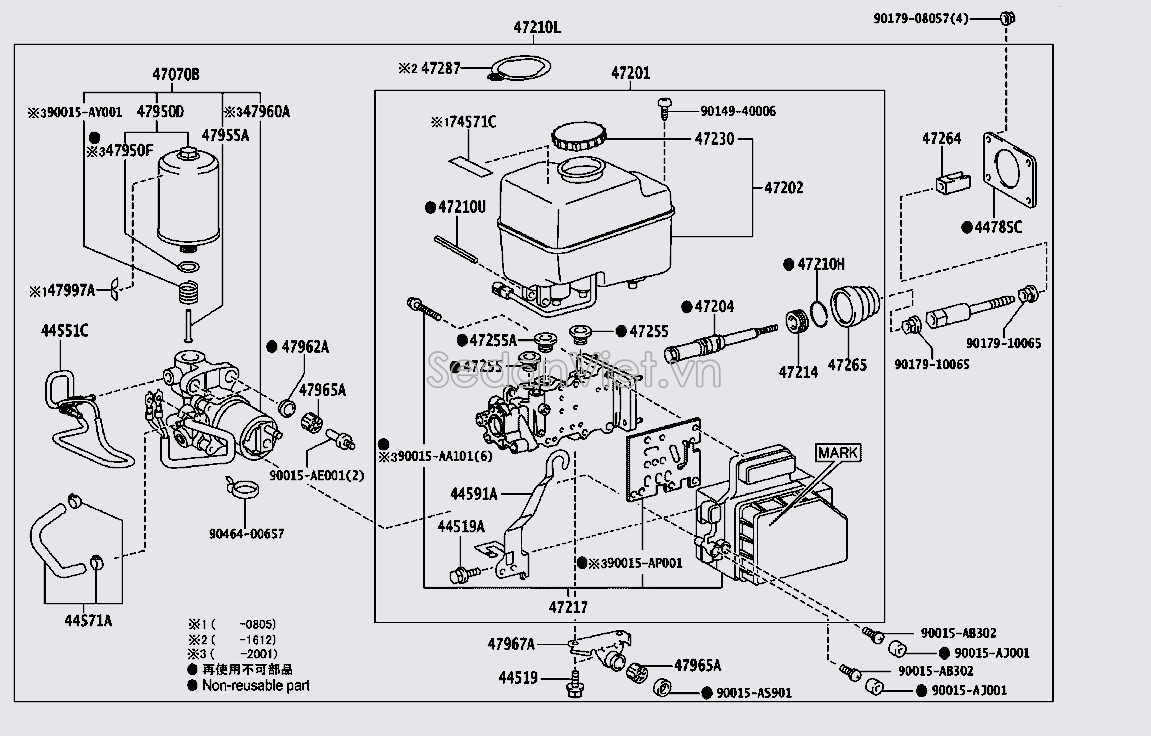 Cụm điều khiển ABS 4705060170