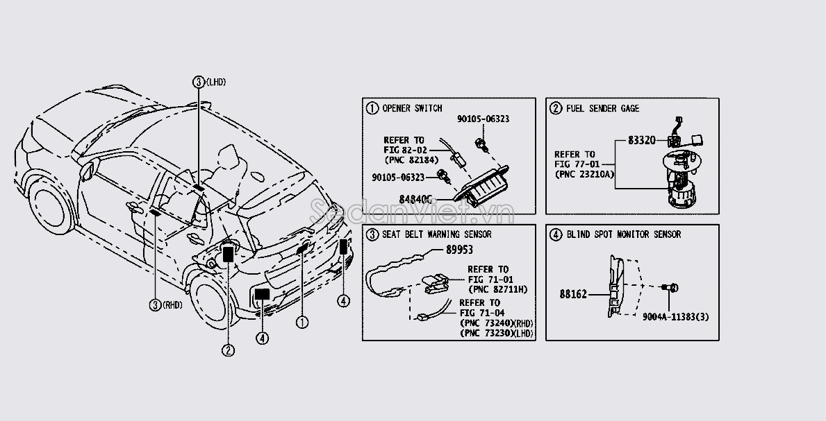 Cảm biến báo xăng 83301BZ240