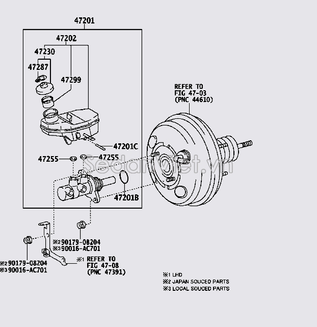 Cốc lọc dầu bình dầu phanh 472990D100