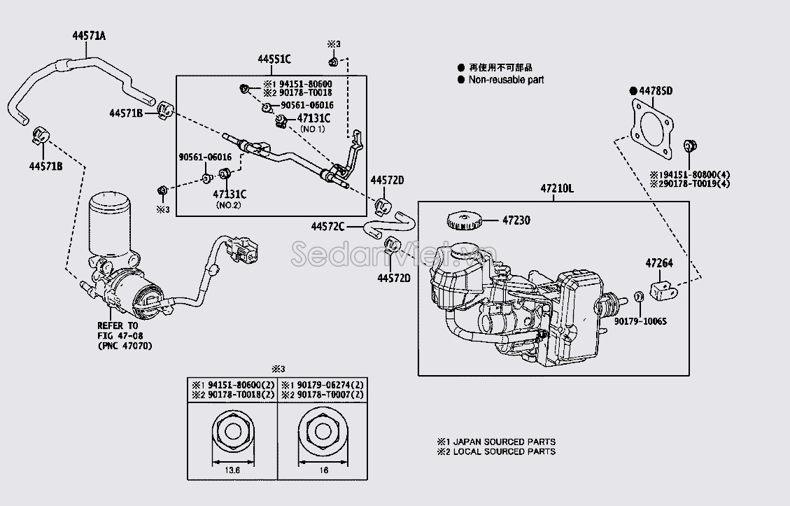 Nắp bình dầu phanh 4723047090