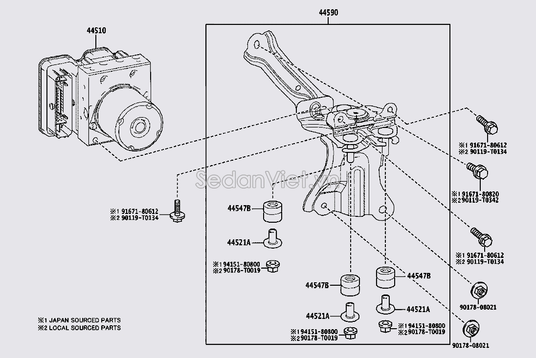 Cụm điều khiển ABS 440500A020