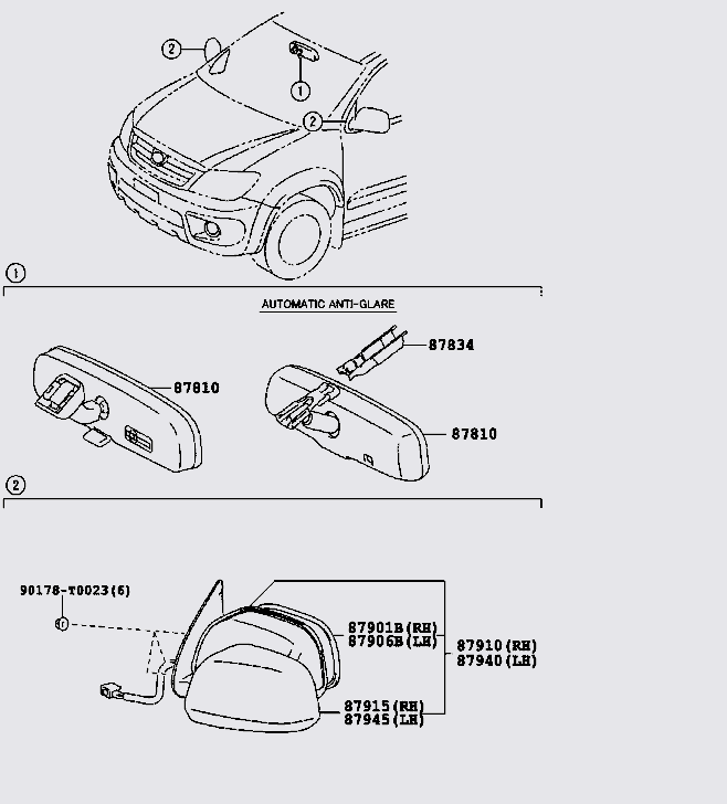 Mặt gương chiếu hậu 879310K070