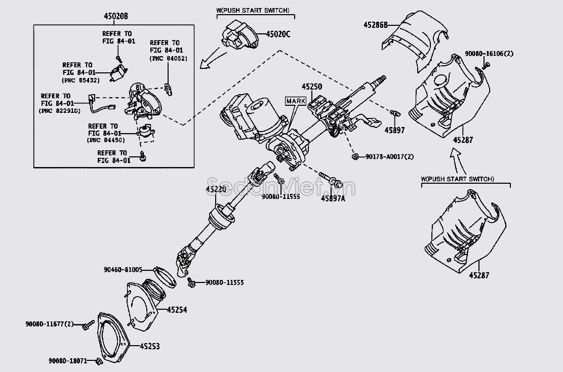 Cụm điều khiển lái điện 4525008060