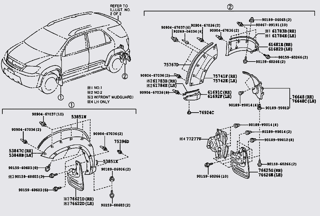 Ốp phồng hông Toyota Fortuner 2011-2014