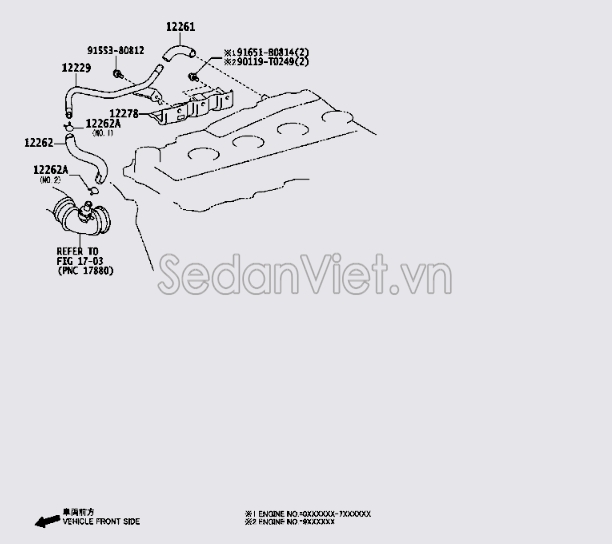 Ống hơi thừa 1226230020